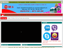 Tablet Screenshot of dichvuvisanhanh.com